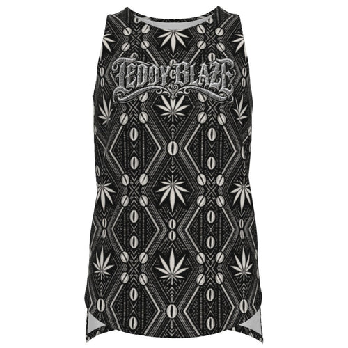 A sleeveless DaChek jersey tank with a curved hem, Teddy Blaze Signature front graphic, and DaCruz crest at the back.