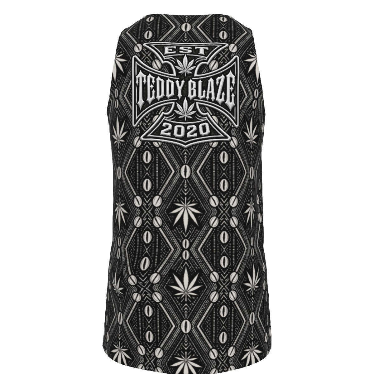 A regular-fit stretch jersey tank with DaChek, a curved hem, extended back length and DaCruz Patch graphic from Teddy Blaze.