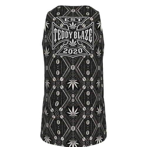 A regular-fit stretch jersey tank with DaChek, a curved hem, extended back length and DaCruz Patch graphic from Teddy Blaze.