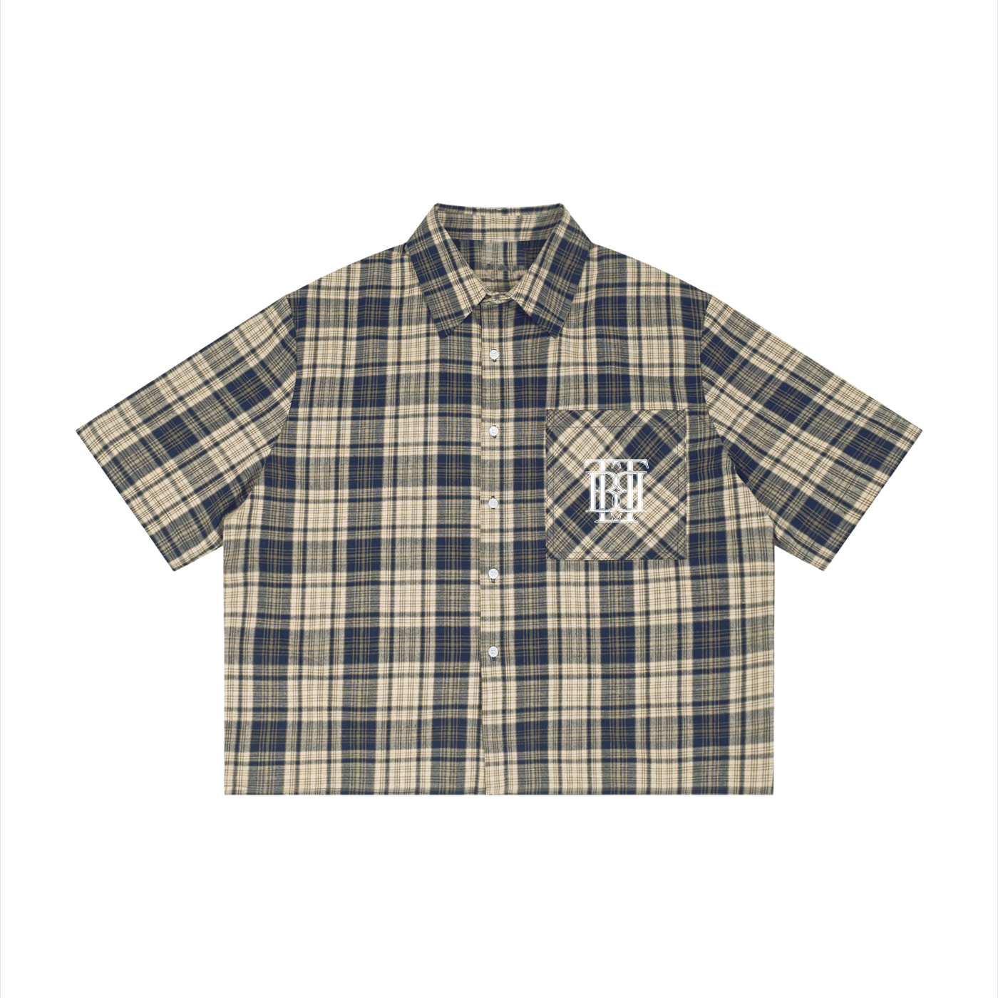 Olde E Monogram Plaid Cabana Shirt