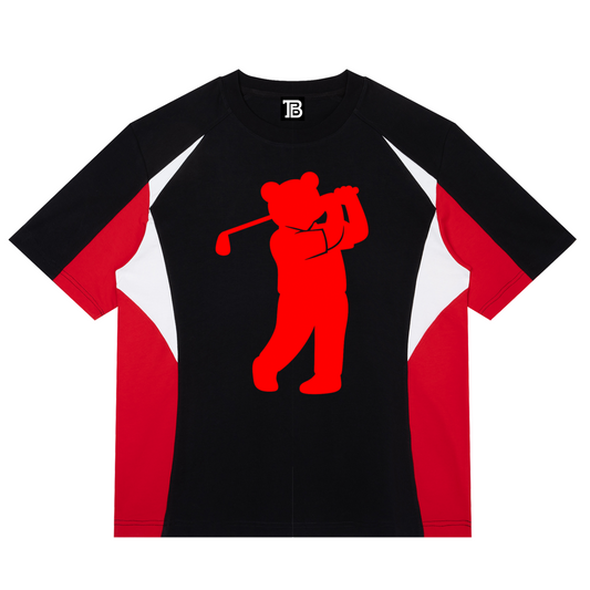 The Golfer Color Block Raglan T-Shirt | Teddy Blaze Blue Label