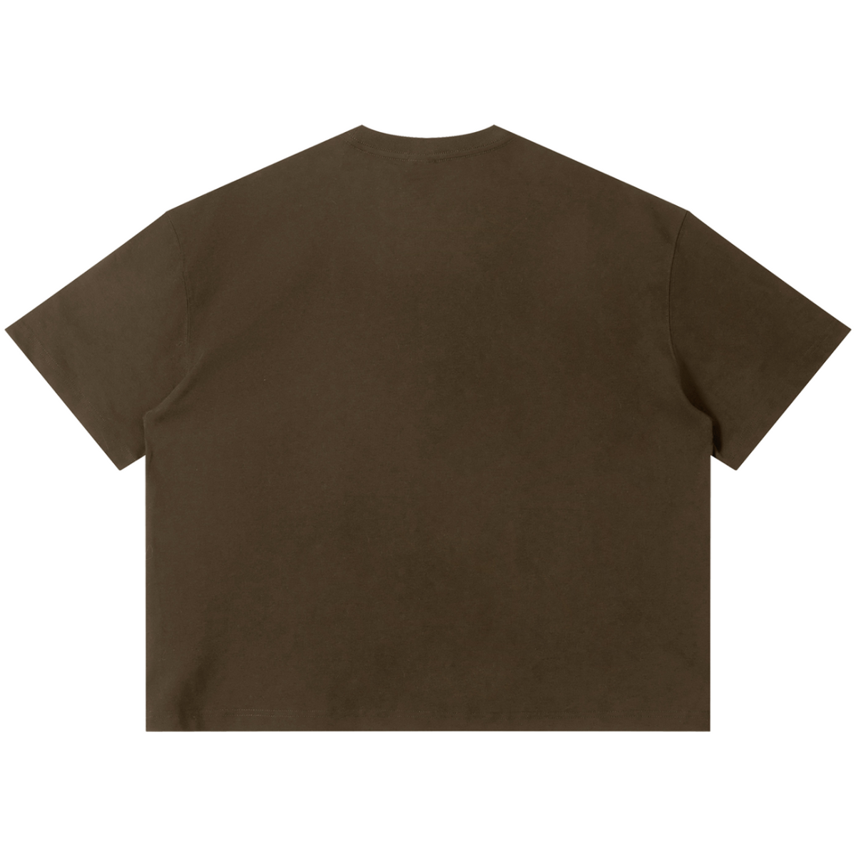 Shop the Signature Boxy Tee by Teddy Blaze. 220 GSM cotton-poly oversized drop-shoulder t-shirt with yellow script logo from TOPS BY TEDDY BLAZE.