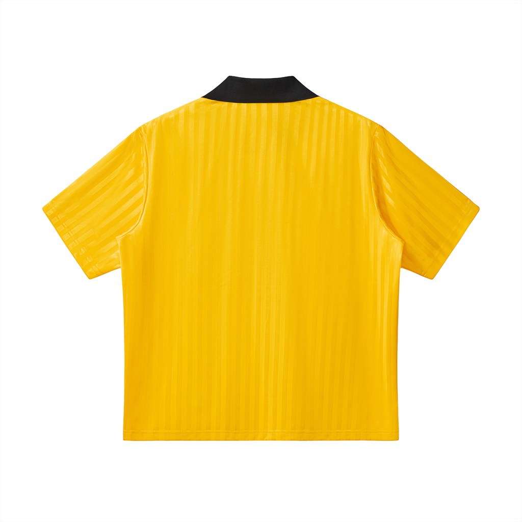 Signature Contrast Collar Striped Soccer Jersey