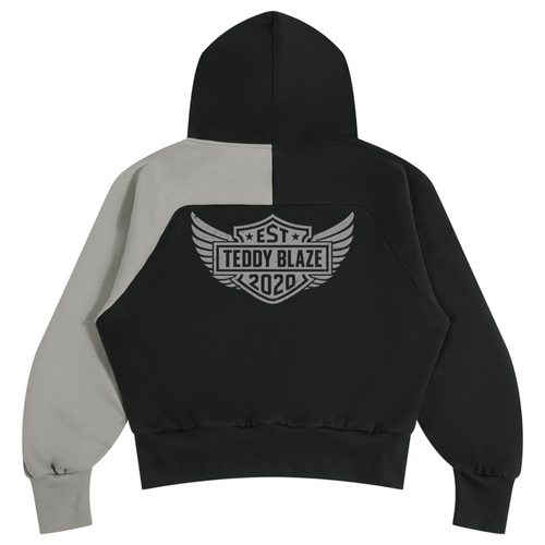 Shop the DaCruz Freedom Color-Block Fleece Hooded Jumper by Teddy Blaze. 350 gsm fleece half-zip hoodie featuring the DaCruz cross crest and Freedom back wings graphic.
