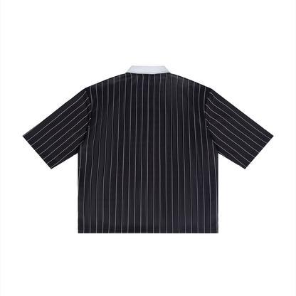 The Golfer Pinstripe Soccer Jersey | Teddy Blaze Blue Label