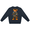 Shop the ENY Bearatoo Oversized Jumper, a unisex Teddy Blaze graphic layer connecting East New York, AfroBohemian style and Afrodemia Americana.