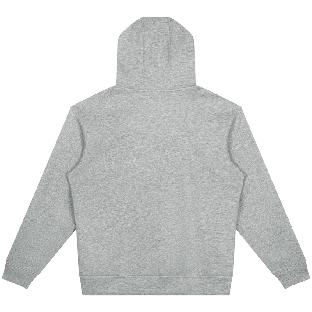 Shop the Signature Drop Shoulder Slim Fit Zip Hoodie by Teddy Blaze. 380 GSM bonded heather gray fleece zip-up with contrast black lining from THE BLAZE MAN.