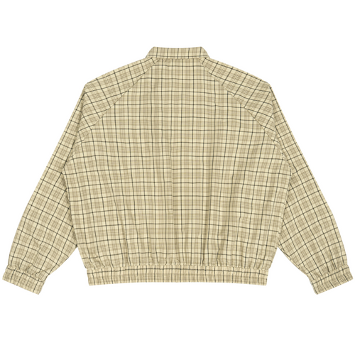 Shop the Signature Plaid Stand Collar Jacket by Teddy Blaze. Woven cotton-poly plaid zip jacket featuring yellow script embroidery from the HIGH ROLLERS OUTERWEAR line.