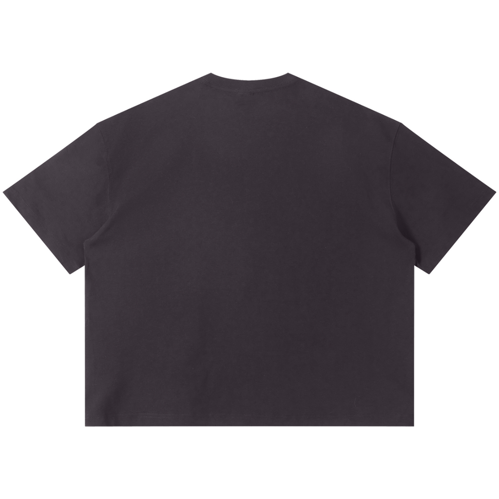 Shop the Teddy Blaze Boho Boxy Tee. 220 GSM cotton-poly oversized drop-shoulder t-shirt with boho bear graphic from TOPS BY TEDDY BLAZE.