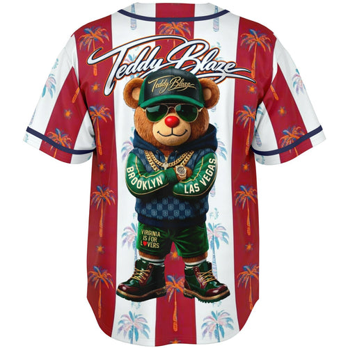 Tropical Teddy Palm Baseball Jersey copy
