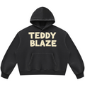 Shop the Freezer Tape Vintage Wash Boxy Fleece Hooded Jumper by Teddy Blaze. 390 GSM washed black fleece boxy hoodie reflecting stealth wealth and quiet luxury from the COVERUPS line of The Mature Mocha Collection.