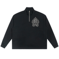 Elevate your athletic layering with the House of Teddy Blaze High Roller Fleece Quarter Zip. Black 450 gsm fleece, stand collar, quarter zipper, Ace of Spades graphic, and Sin City dice print. Shop NYC to Vegas style.