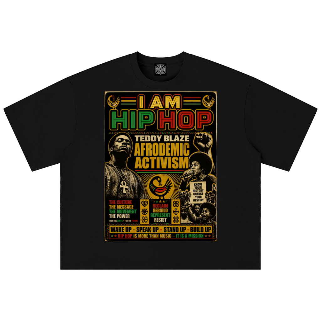 I Am Hip Hop Boxy Oversized Tee | MEN OF BLAZE