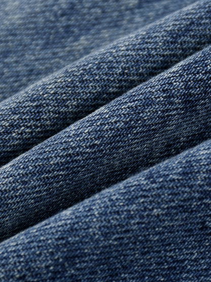 Hit Em Hard Signature Vintage Wash Zip Up Denim Jacket