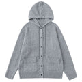 Shop the Iron + Ivy Button-Front Cable Knit Hooded Cardigan by Teddy Blaze. Plush acrylic jacquard knit hooded cardigan featuring front flap pockets and tonal button closure.