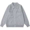 Shop the Iron + Ivy Knit Utility Shirt Jacket by Teddy Blaze. Heavyweight heather grey knit shirt jacket featuring dual chest flap pockets and a point collar.