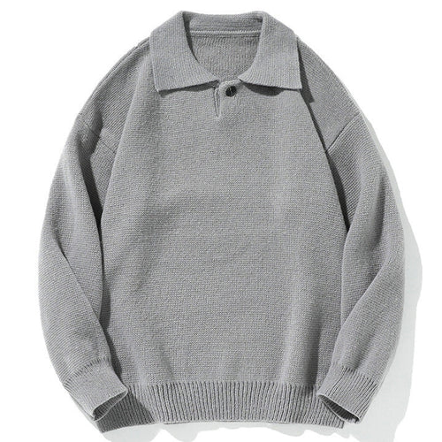 Shop the Iron + Ivy Loose Fit Polo Collar Knit Sweater by Teddy Blaze. Heavyweight textured knit pullover featuring a turn-down polo collar and single button placket.