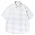 Shop the Iron + Ivy Short Sleeve Tattersall Plaid Shirt by Teddy Blaze. Oversized cotton-poly grid plaid button-down shirt with turn-down collar and chest pocket