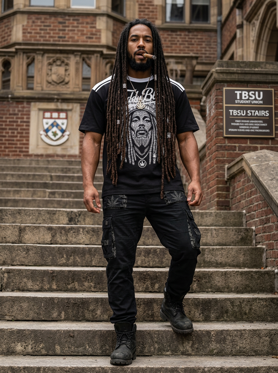 Brethren Saki Color Block Cotton Tee | EMPORIUM