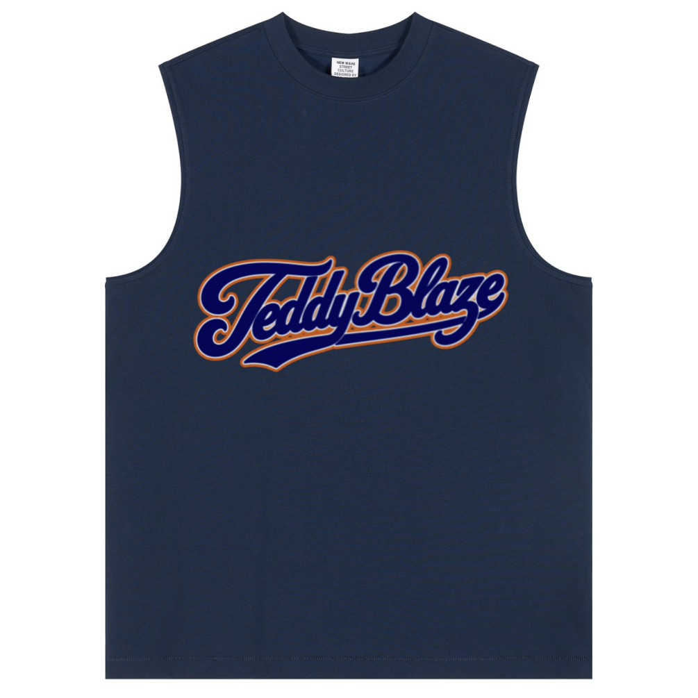 A clean sleeveless Sorona cotton-blend tank with a bold Signature front graphic, relaxed structure, and BK Collection streetwear energy.