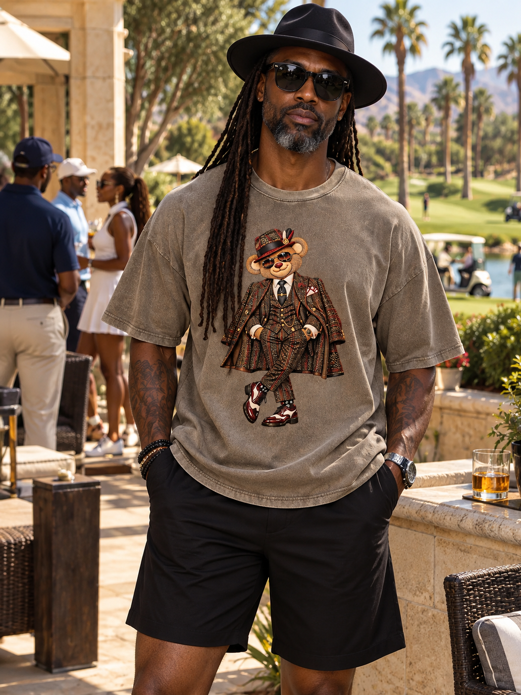 Shop the Mr. Blaze Heavyweight Cotton Tee by Teddy Blaze. Premium 230g/m² washed vintage cotton t-shirt printed in the USA featuring signature mascot artwork.