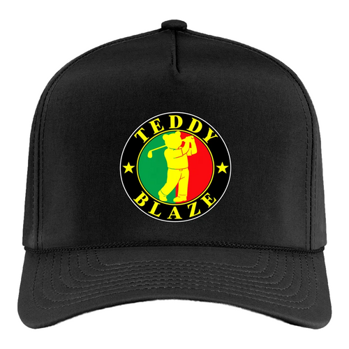 Shop the Mr. Blaze Performance Rope Golf Cap by Imperial at Teddy Blaze. Mid-profile 5-panel black performance rope hat featuring the iconic golf bear emblem.