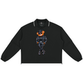 Shop the Mr. Teddy Blaze Detachable Sleeve Rugby Shirt by Teddy Blaze. Heavyweight 380 gsm cotton-blend rugby top with tipping collar, biker bear print, and DaCruz crest.