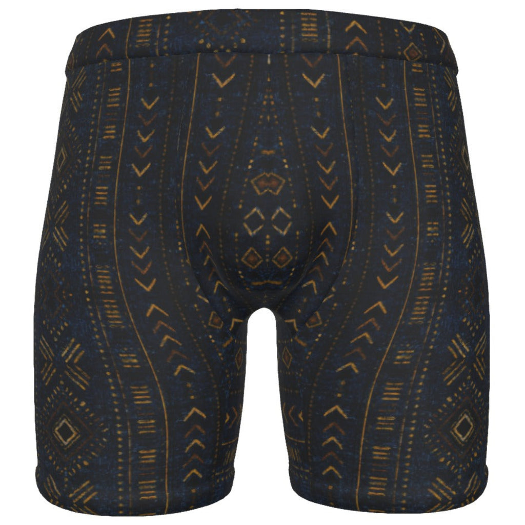 Shop Teddy Blaze Mud of Indigo Boxer Briefs, crafted in substantial stretch fabric with an elastic waist and signature indigo-and-earth patterned design.