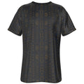 Shop the Teddy Blaze Mud of Indigo Tee, a lightweight men's crewneck featuring an indigo-and-gold mudcloth-inspired all-over print in sizes XS–6XL.