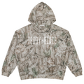Elevate your streetwear layering with the House of Teddy Blaze No More Wars Tree Camo Fleece Pullover Hoodie. Tree camo 340 gsm fleece, crossover hood, kangaroo pocket, and gothic "No More Wars" back graphic. Shop NYC to Vegas style.