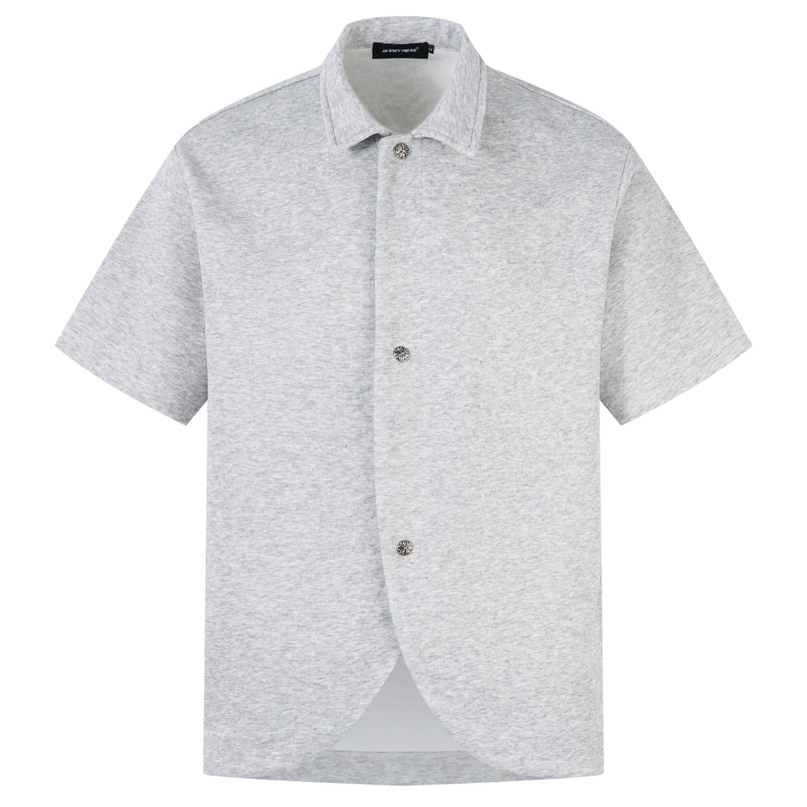 Shop the Retro Button Cutaway Polo Shirt by Teddy Blaze. Wrinkle-resistant technical interlock polo featuring retro silver buttons and a cutaway hem from THE IVY MAN.