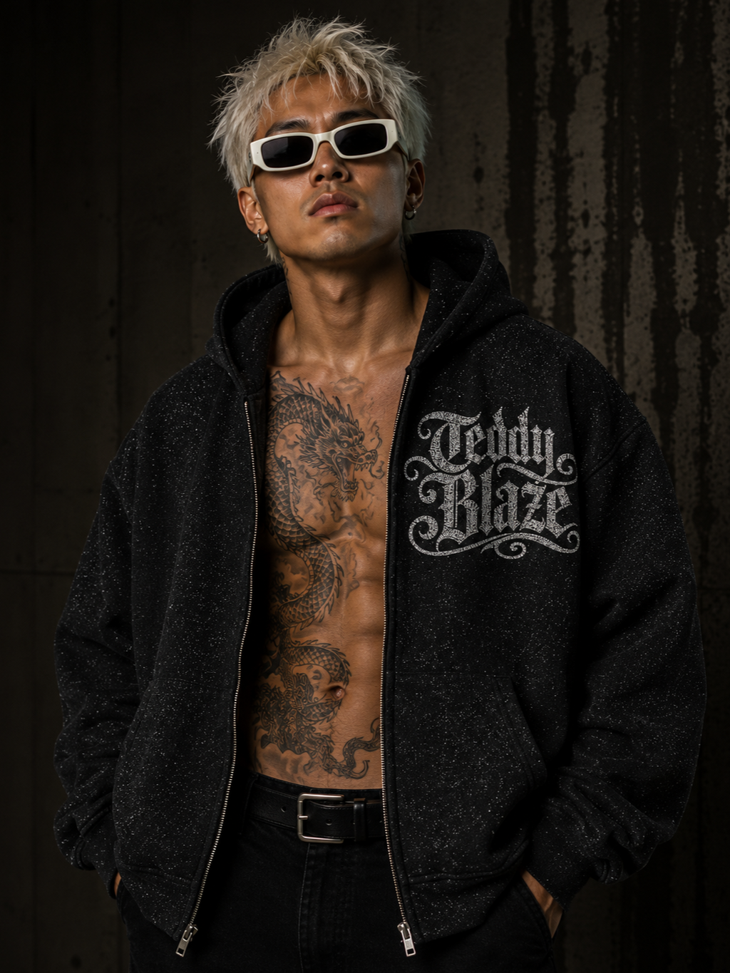 Signature Sparkle Boxy Zip Hoodie | VERY TEDDY