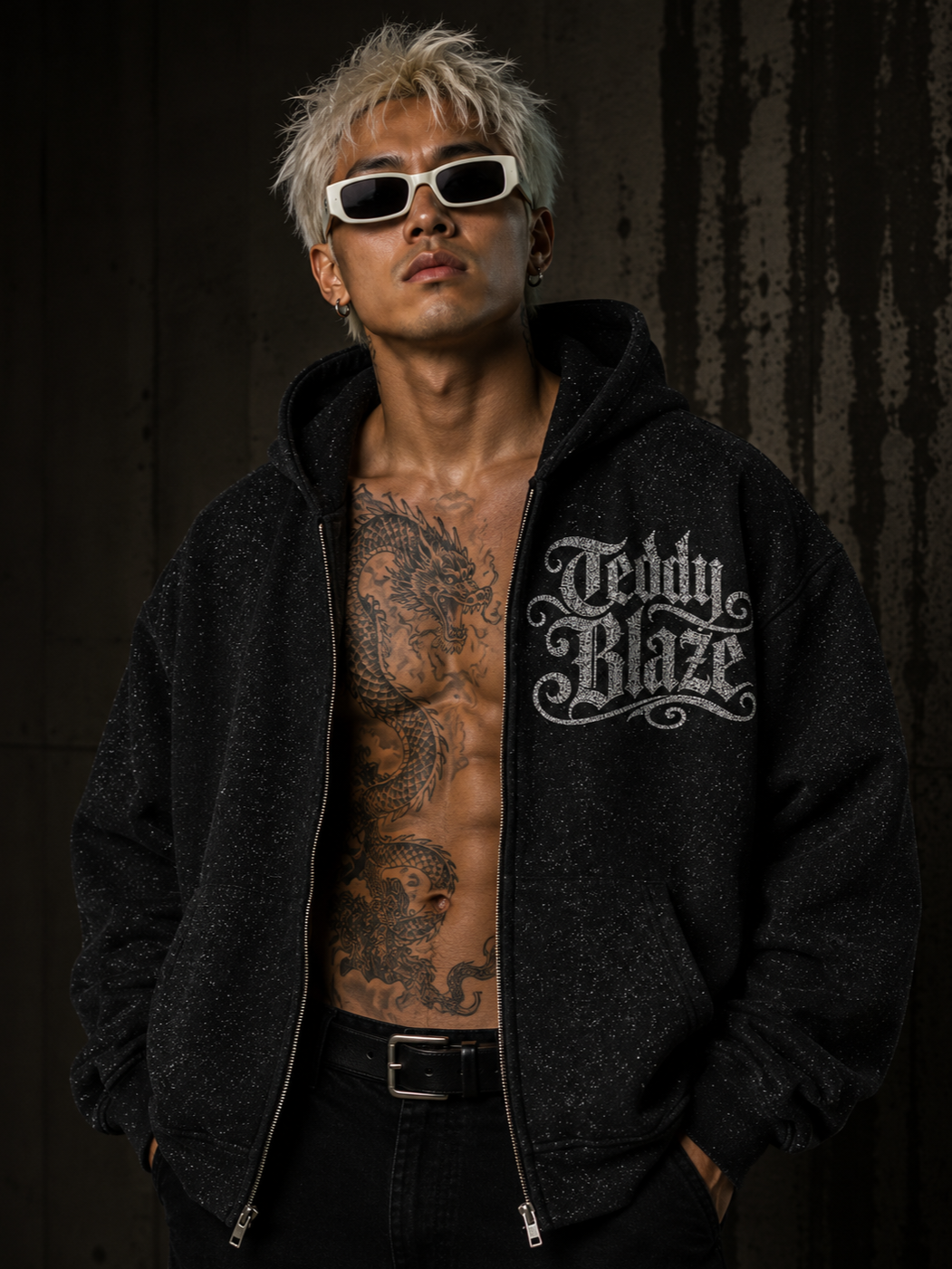 Signature Sparkle Boxy Zip Hoodie | VERY TEDDY
