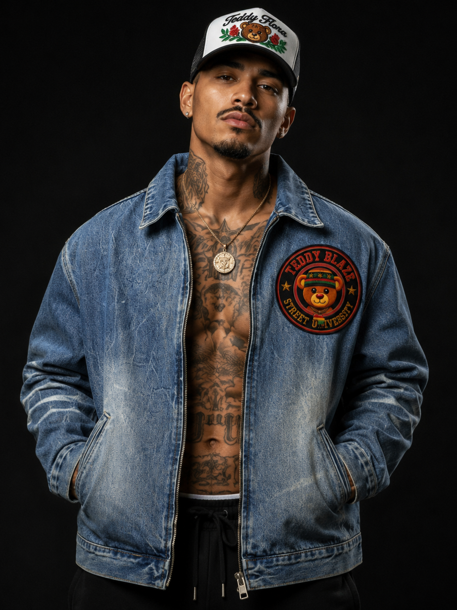 University Denim Jacket | VERY TEDDY