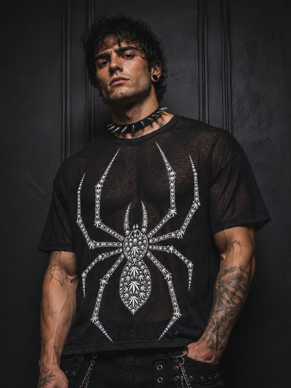 Anansi Sheer Lyocell Blend Boxy Tee | VERY TEDDY