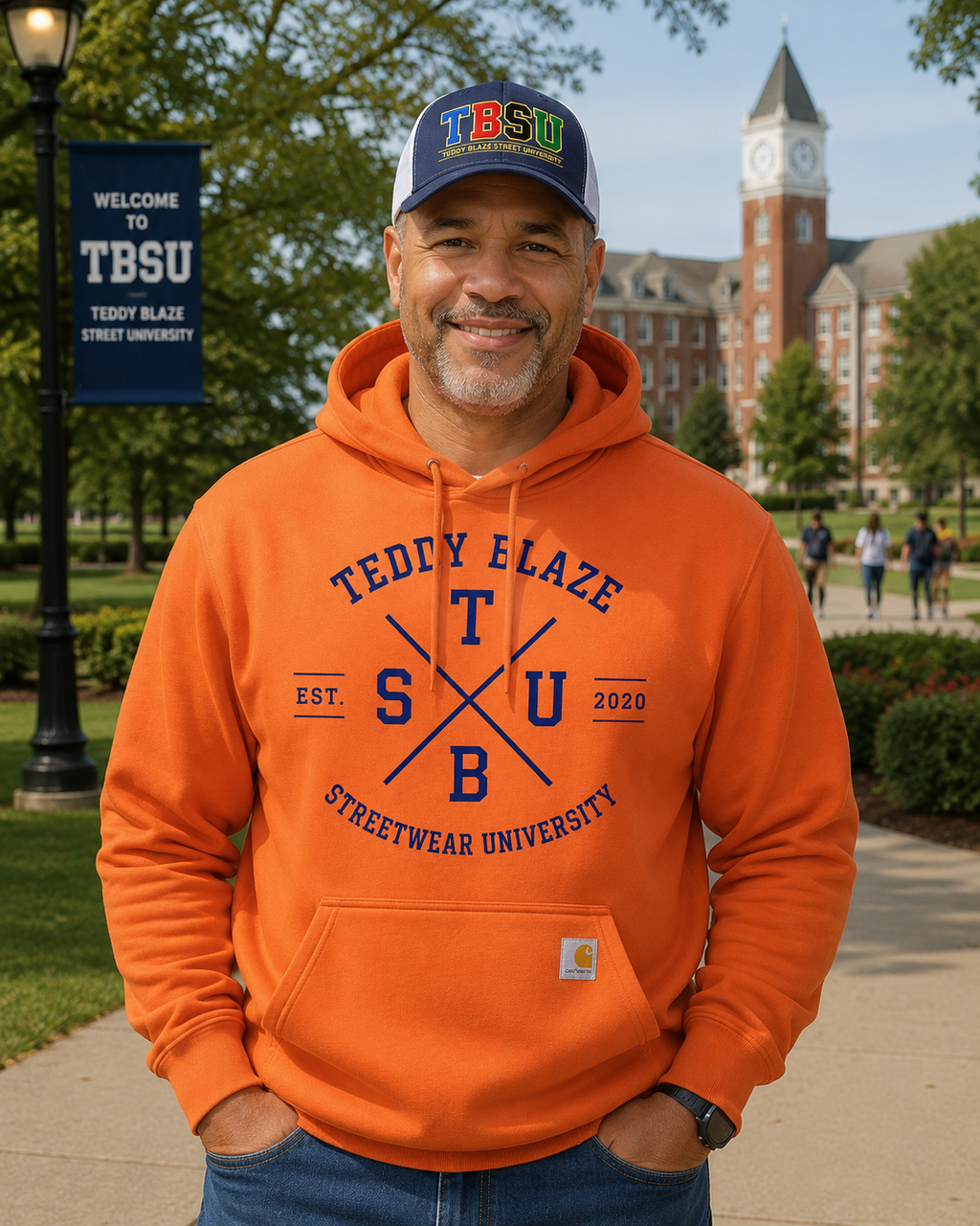 X Crest Midweight Hooded Jumper | THE CAMPUS