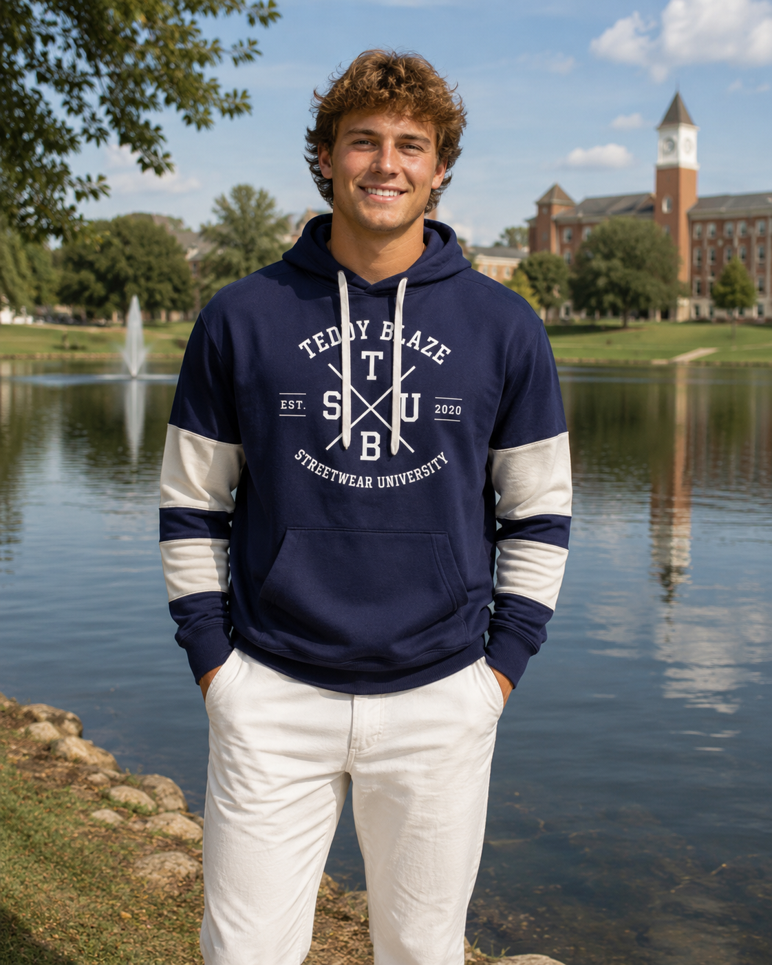 X Crest Holloway Hooded Jumper | THE CAMPUS