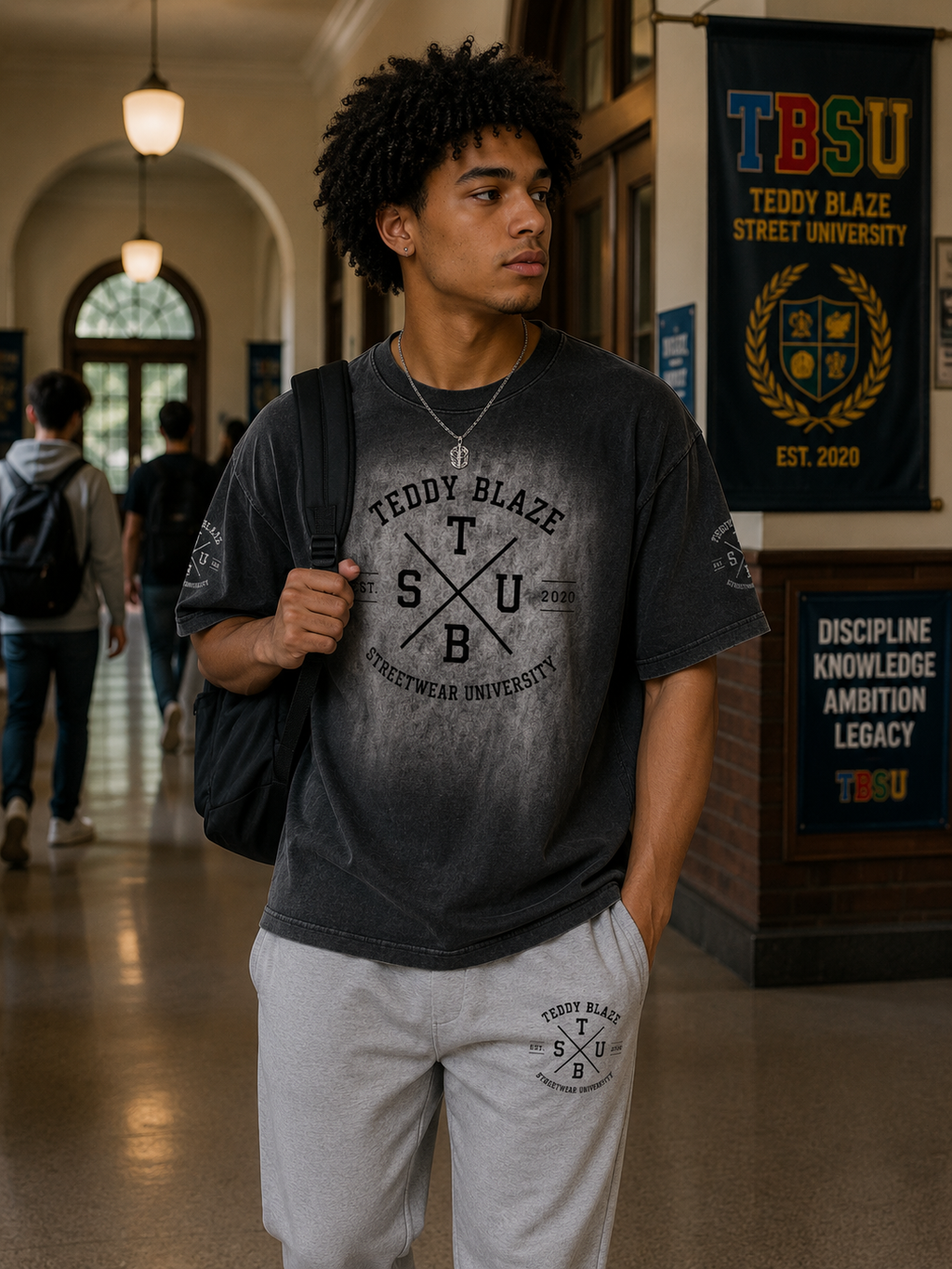 X Crest Boxy Vintage Wash Tee | THE CAMPUS