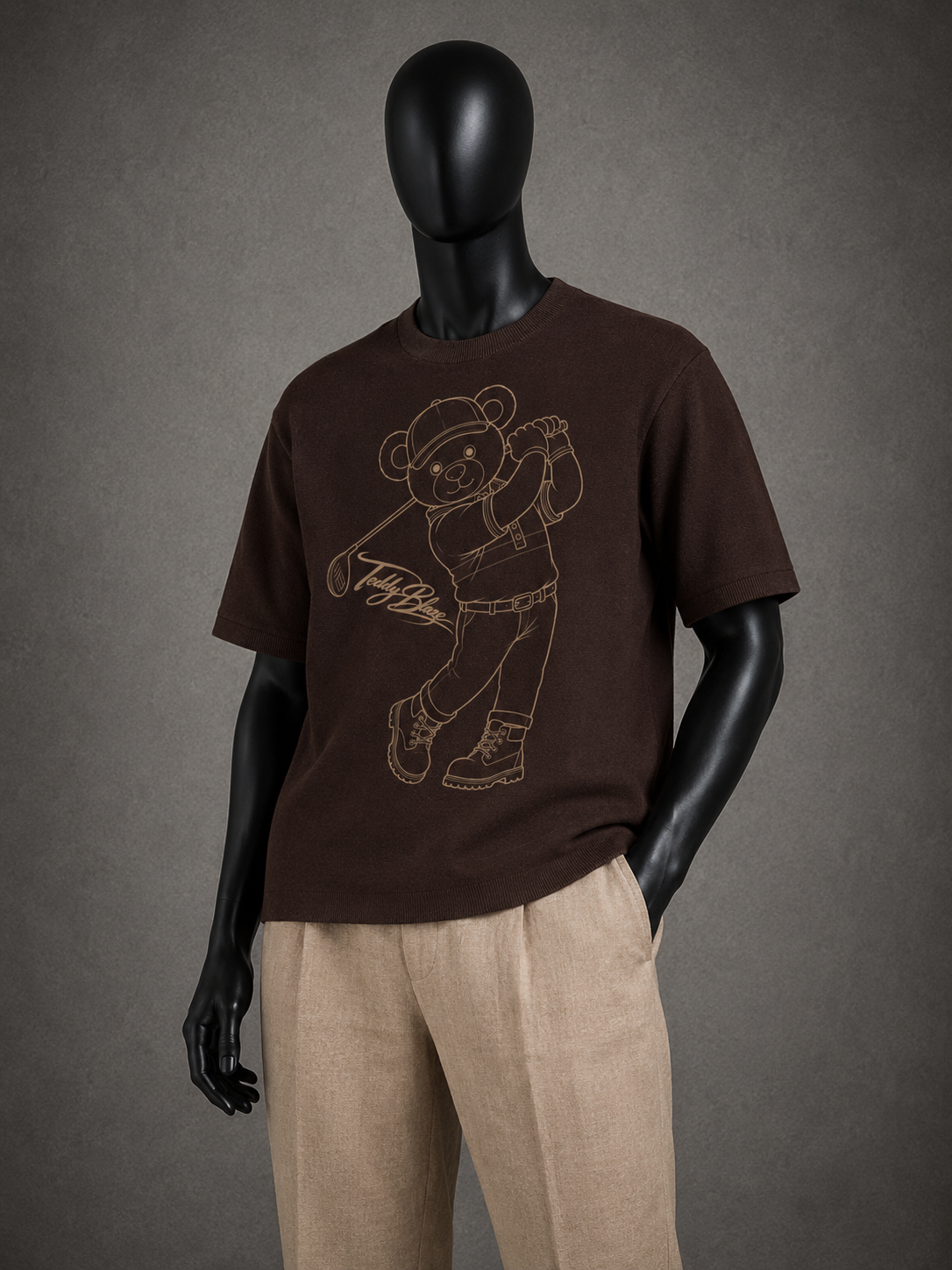 SDB Knit Tee | Teddy Blaze Blue Label