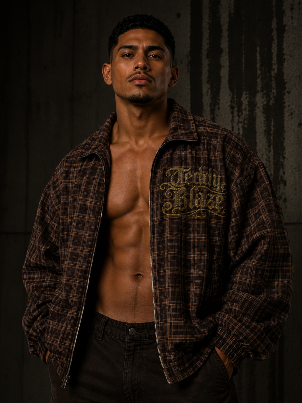 Signature Plaid Track Jacket | VERY TEDDY