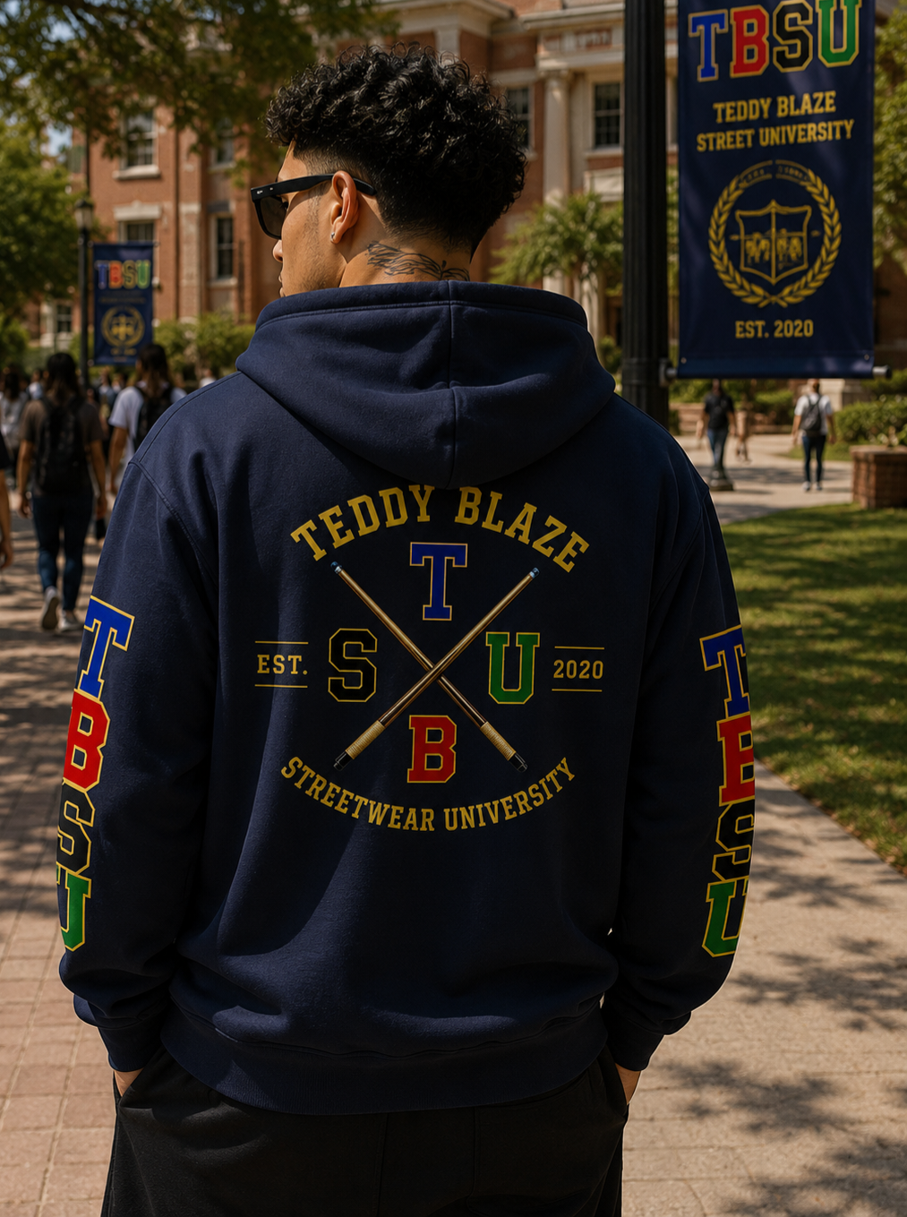 X Crest Zip Hoodie | THE CAMPUS