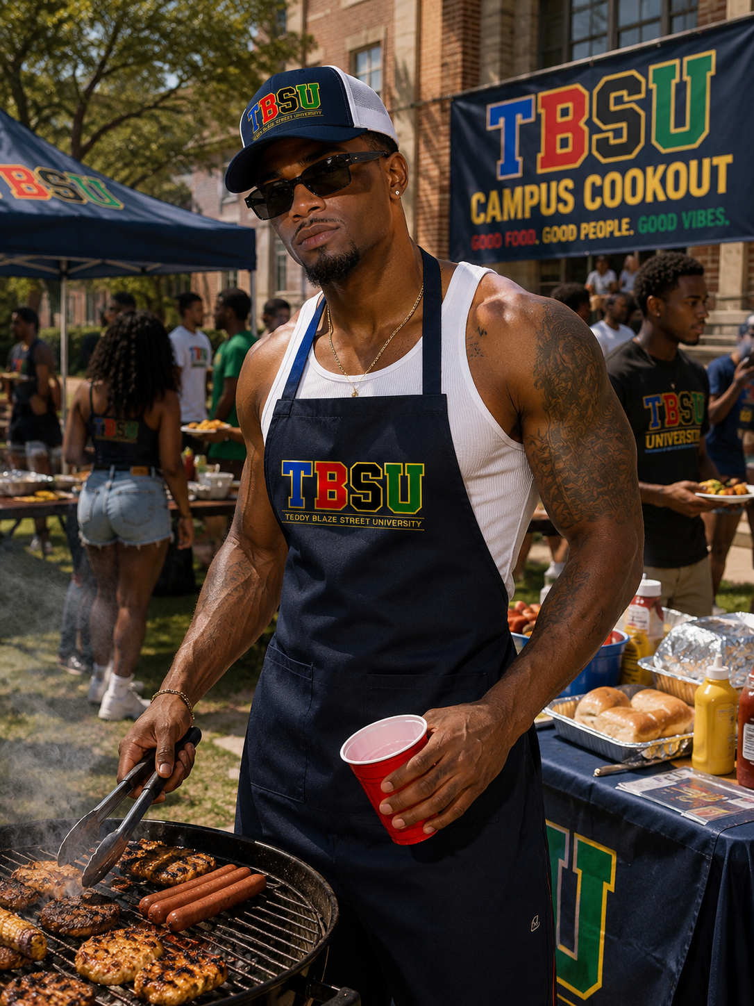 Campus Cookout Apron | THE GIFT SHOP