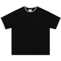 Shop the Scalloped Trim Drop Shoulder Tee by Teddy Blaze. Wrinkle-resistant combed cotton tee with contrast scalloped edging from THE IVY MAN.