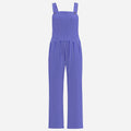 Shop the Seersucker Print Overalls by Teddy Blaze. Breathable scuba-knit wide-leg jumpsuit with classic vertical stripes from THE IVY WOMAN collection.