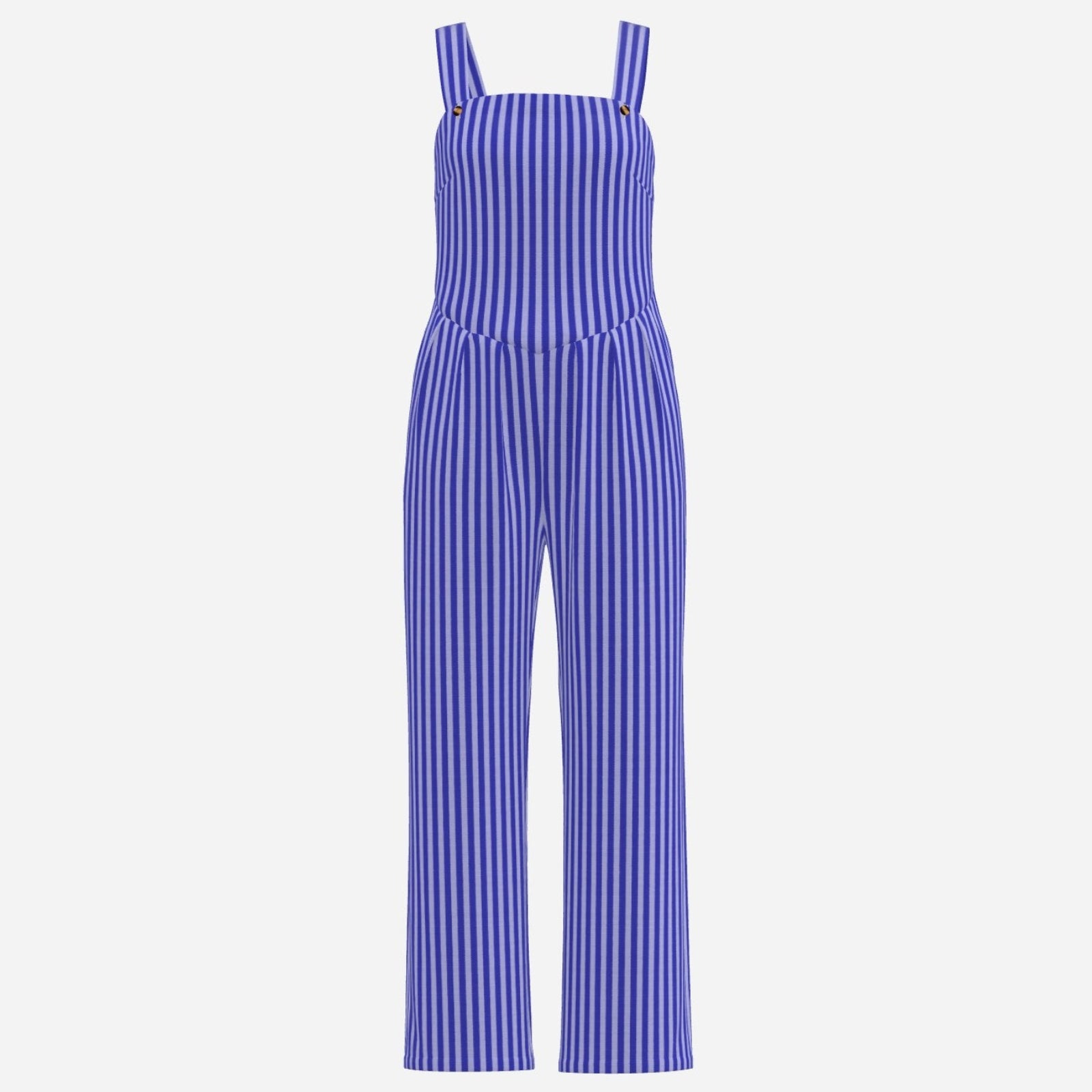 Shop the Seersucker Print Overalls by Teddy Blaze. Breathable scuba-knit wide-leg jumpsuit with classic vertical stripes from THE IVY WOMAN collection.