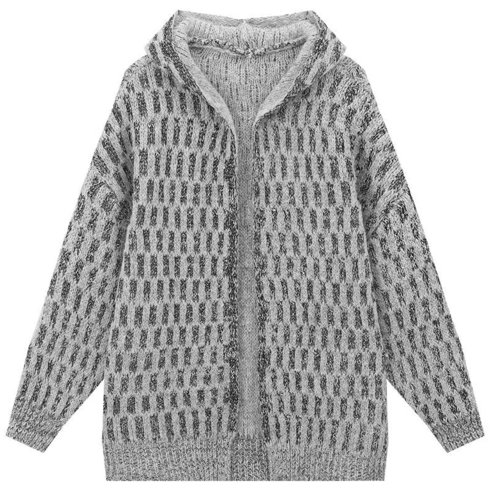 Shop the Sequined Mohair Hooded Cardigan by Teddy Blaze. Plush brushed faux mohair open-front knit cardigan featuring embedded sequins from THE IVY WOMAN collection.