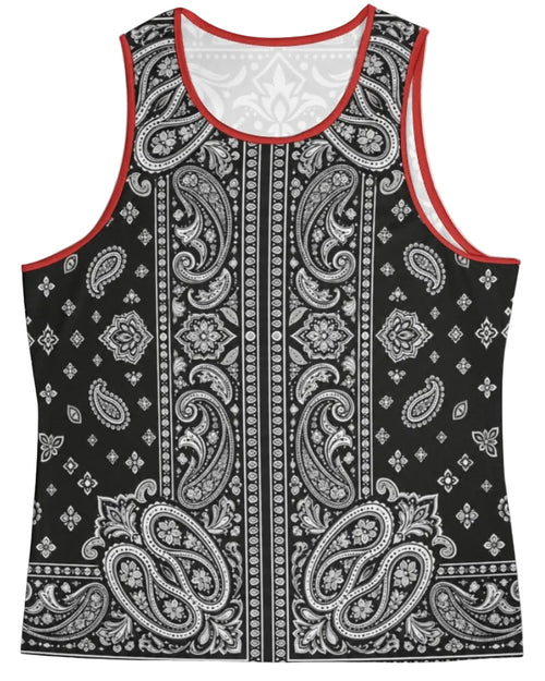 Teddy Blaze Signature Bandana Muscle Tank | Men's Paisley Streetwear Tank Top