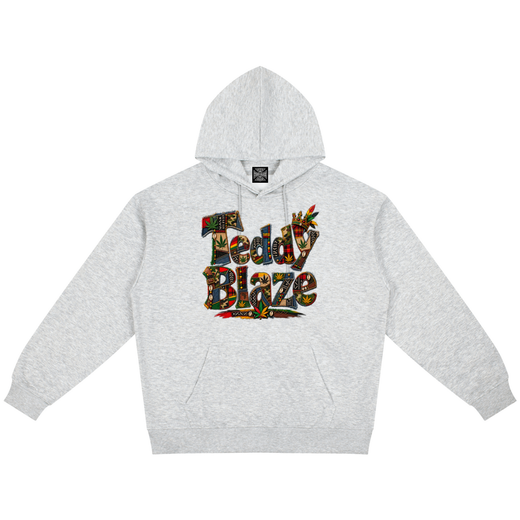 Shop the Signature Bearatoo Hooded Jumper by Teddy Blaze, a unisex graphic hoodie blending AfroBohemian character, Afrocentric pattern and streetwear.