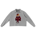 Shop the Signature Bearfather of Vegas Mineral Wash Rugby Shirt by Teddy Blaze. 380 GSM mineral wash cotton pullover featuring brand personification The Bearfather from THE BLAZE MAN.