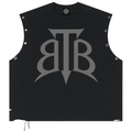 Shop the Signature Cachet Distressed Cotton Grommet Eyelet Tank by Teddy Blaze. 270 GSM black cotton muscle tank with silver eyelets and Cachet emblem from The Mature Mocha Collection.